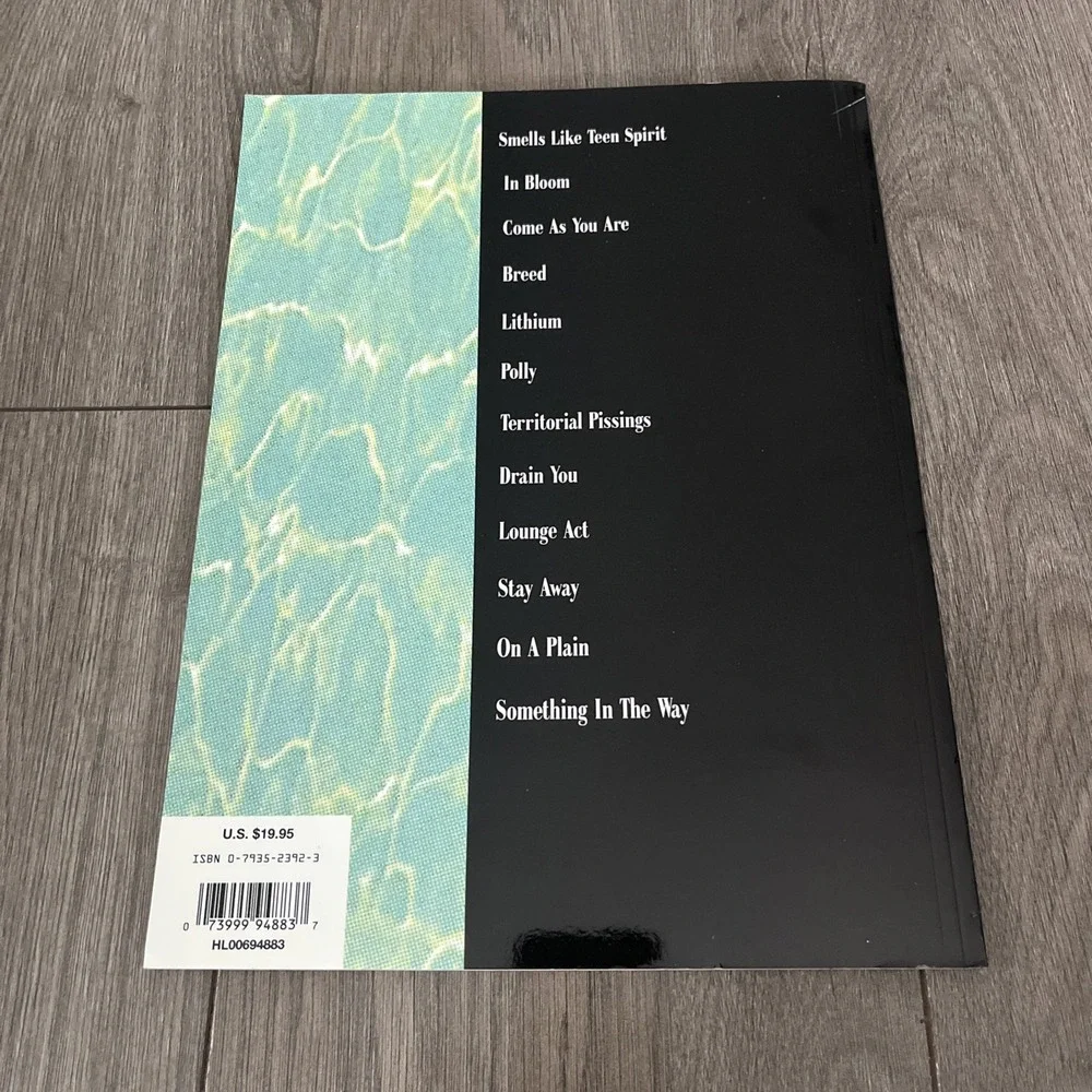 Nirvana Nevermind Guitar Tab Book Songbook Hal Leonard